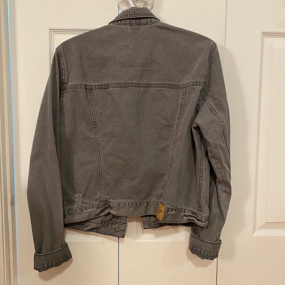 ABERCROMBIE & FITCH | Grey Jean Jacket - Picture 2 of 6